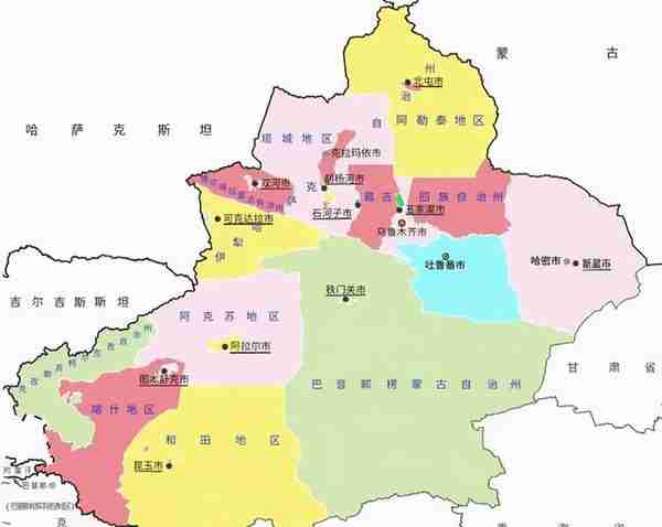 中国地理：新疆维吾尔自治区（巴音郭楞蒙古自治州篇）