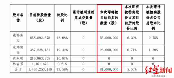 藏格控股8100万股拍卖，前“青海首富”身影浮动，家族财富年内大涨